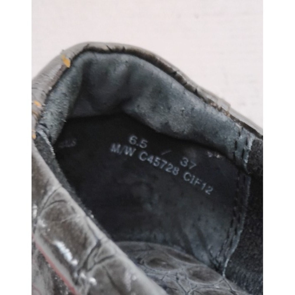 B.O.C Gray Closed Clog 6.5 Professional Shoe Slip On Comfort Croc Embossed EU37 - Picture 6 of 12